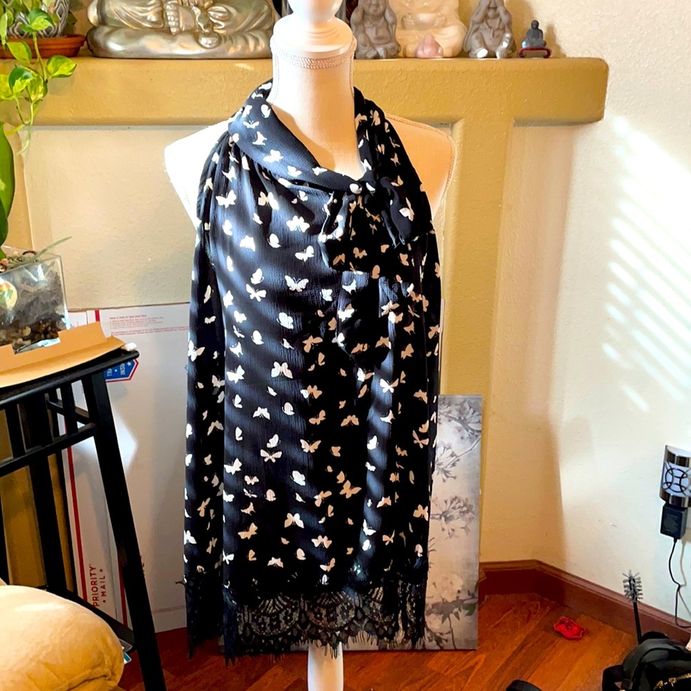 Butterfly Black Goddess Tank